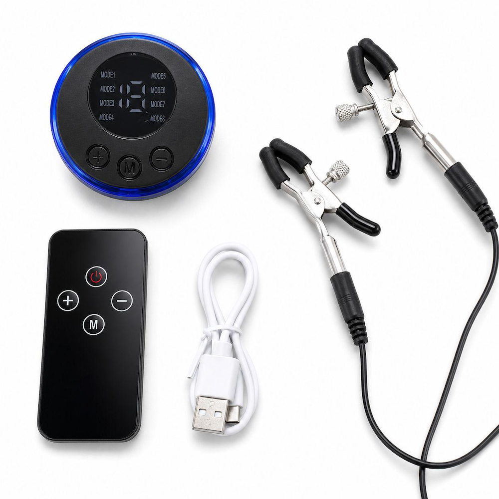 Pinzas de pezones con electroestimulación